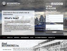 Tablet Screenshot of motorwerkes.com
